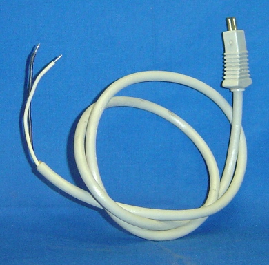 FIT ALL CORD 38" WHITE MALE - OPEN WIRE WAND