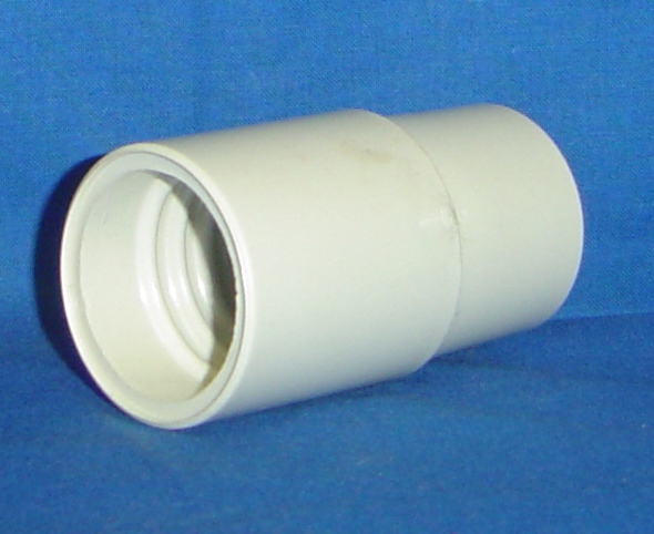 FIT ALL ATTACHMENT HOSE CUFF WIRE REINFORCED 1 1/4" WHITE