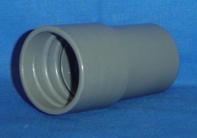 FIT ALL ATTACHMENT HOSE CUFF WIRE REINFORCED 1 1/2" GRAY