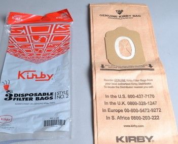 KIRBY "#2" PAPER BAGS, 3PK