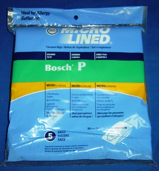 PAPER BAGS, BOSCH "TYPE P" CANISTER 5 PK