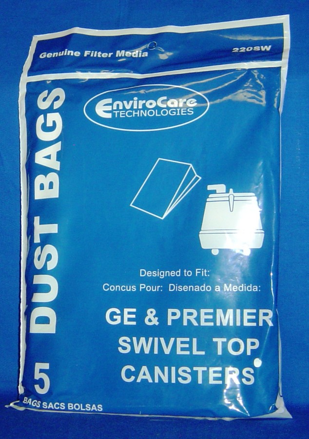 PAPER BAGS, GE SWIVEL TOP CANISTER - 5 PK