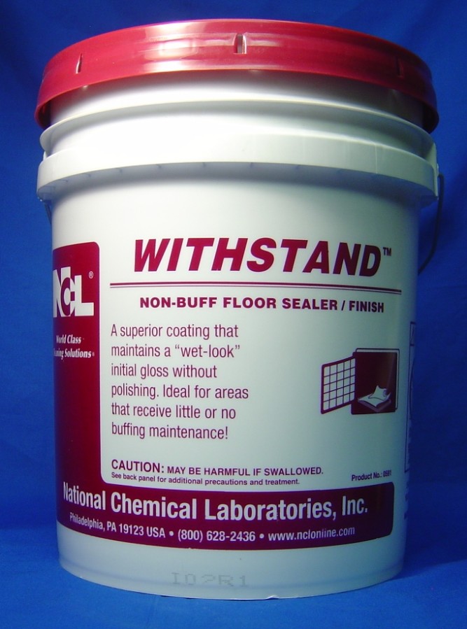 WITHSTAND FLOOR FINISH, HI-SPEED OR NO BUFF - 5 GALLON PAIL