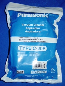 PANASONIC 5 PK "C17" & "C20" PAPER BAGS